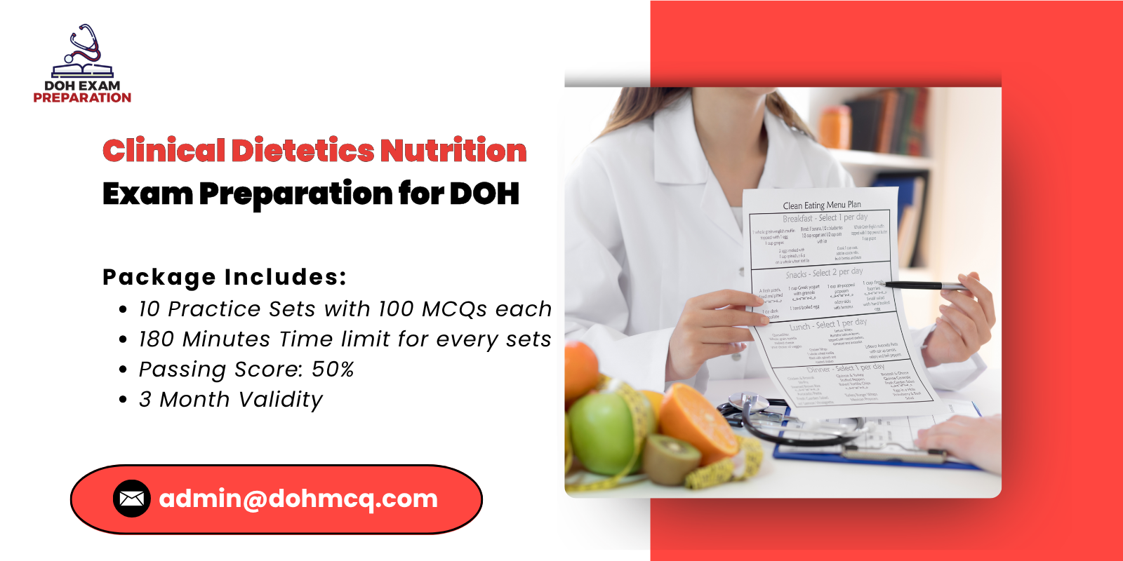 Clinical Dietetics Nutrition Exam Preparation for DOH