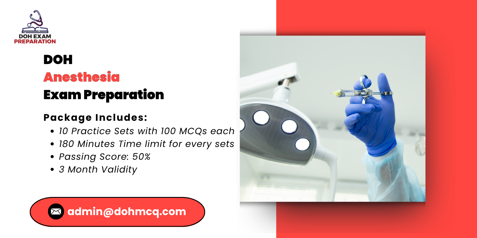 DOH Anesthesia Exam Preparation