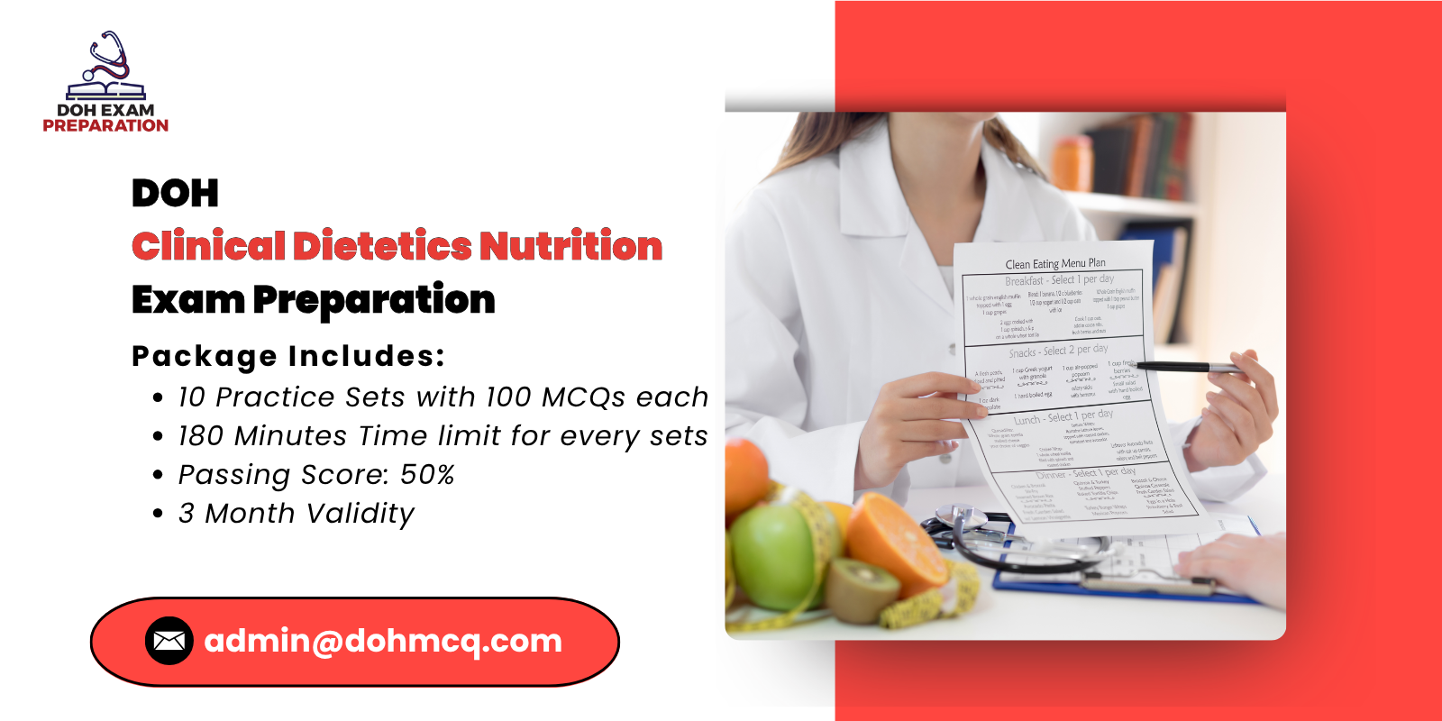DOH Clinical Dietetics Nutrition Exam Preparation