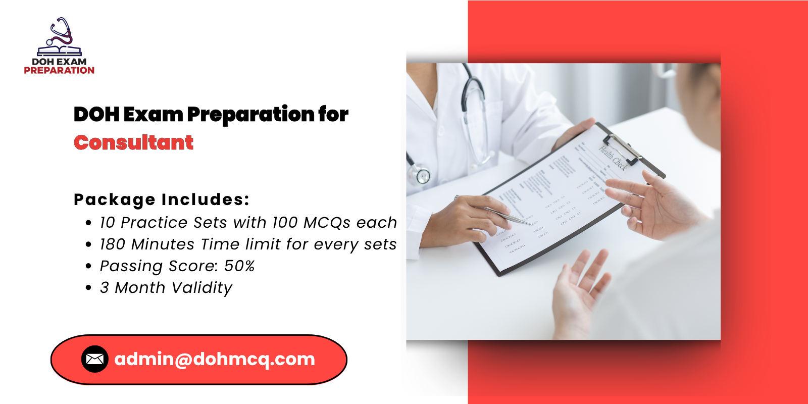 DOH Exam Preparation for Consultant