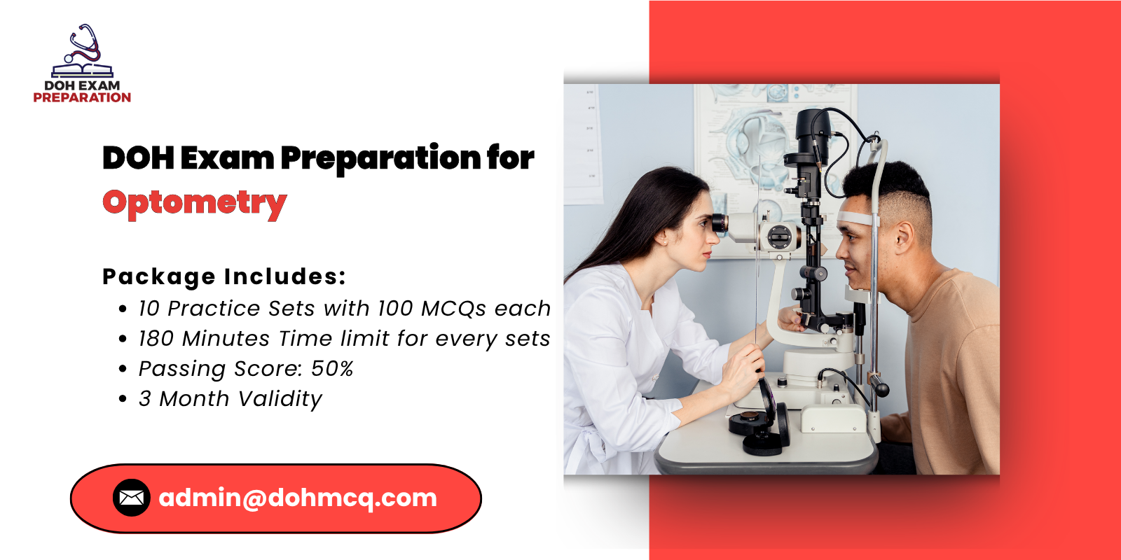 DOH Exam Preparation for Optometry