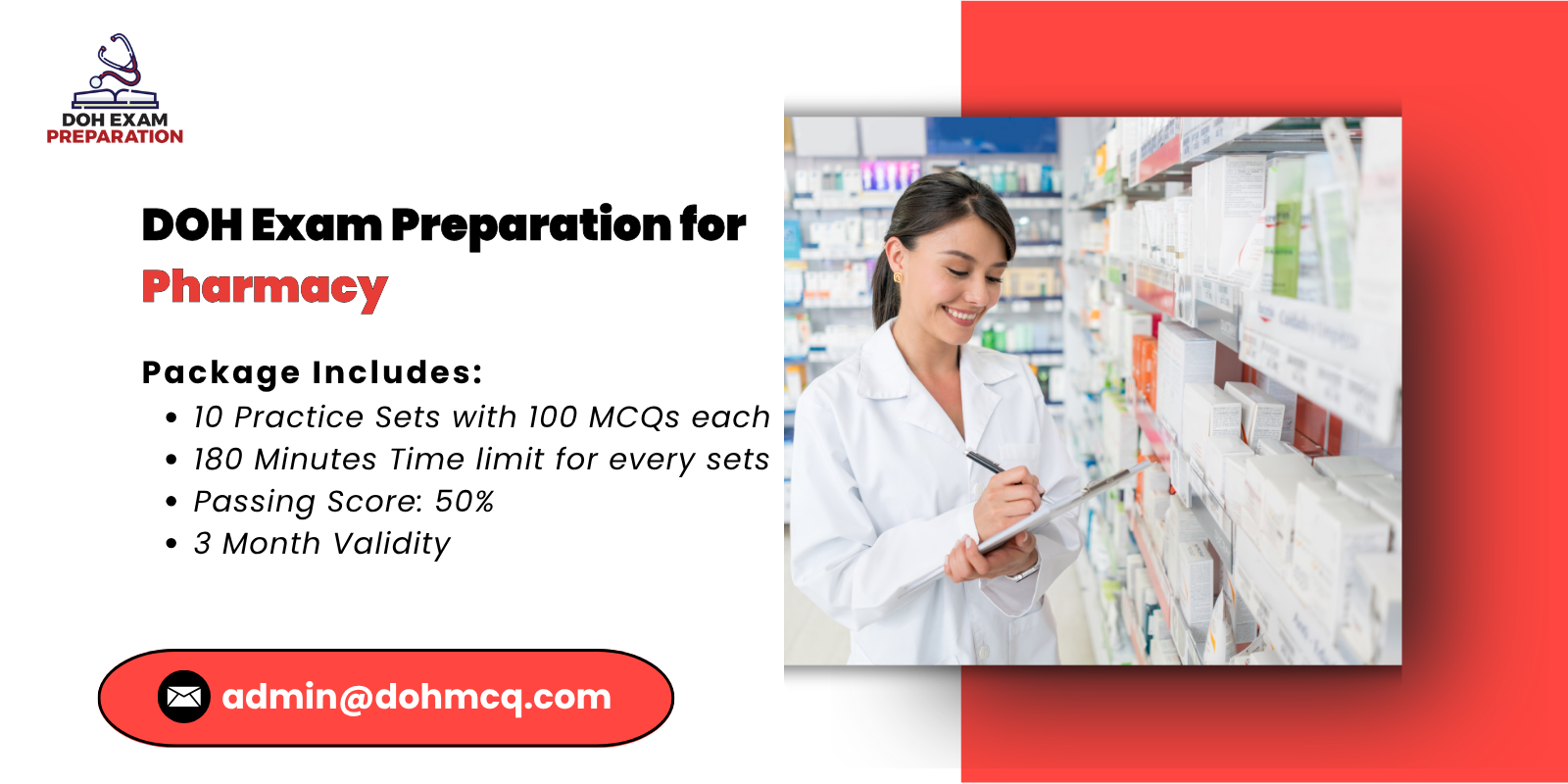 DOH Exam Preparation for Pharmacy