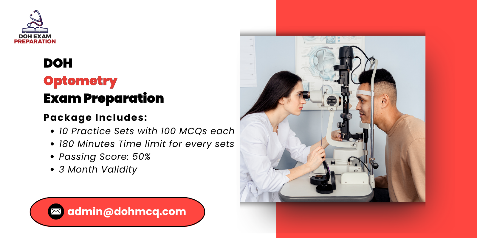 DOH Optometry Exam Preparation