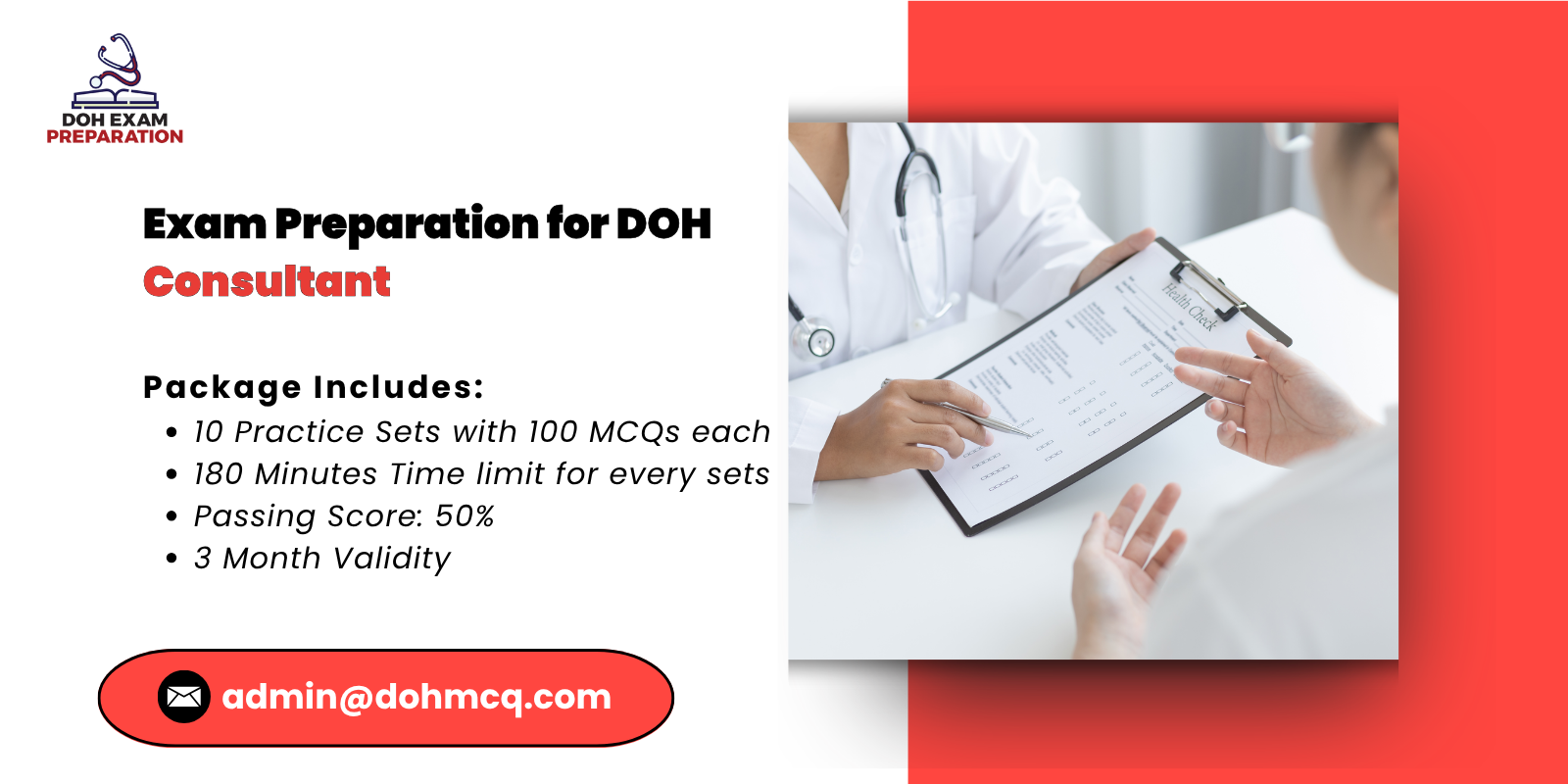 Exam Preparation for DOH Consultant