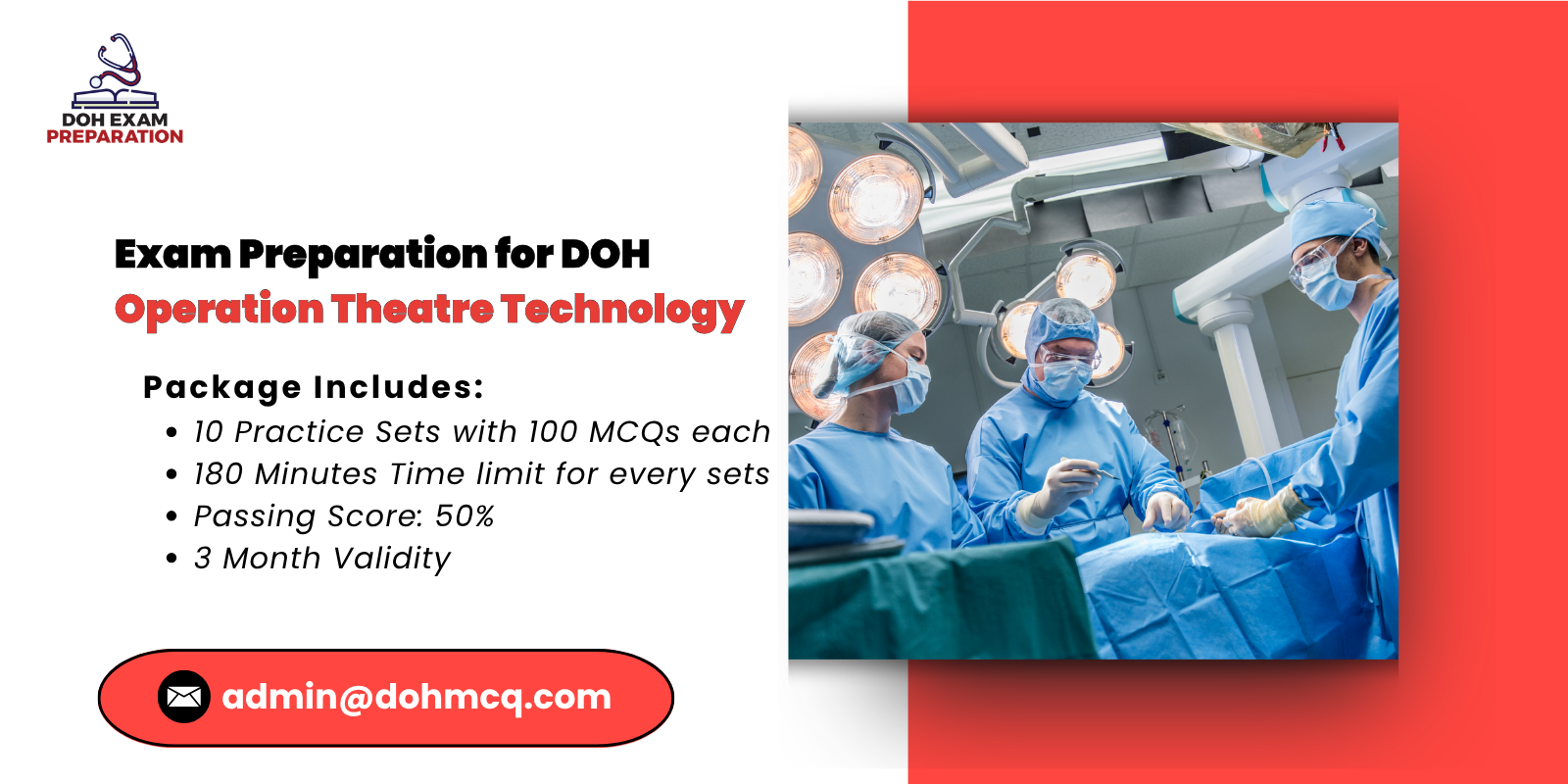 Exam Preparation for DOH Operation Theatre Technology
