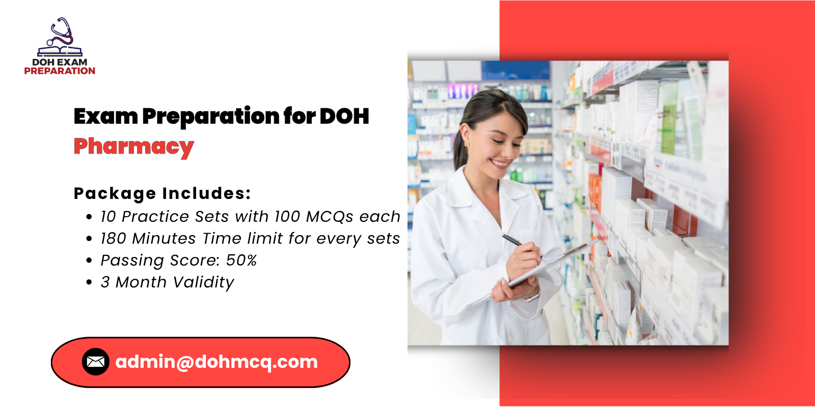 Exam Preparation for DOH Pharmacy