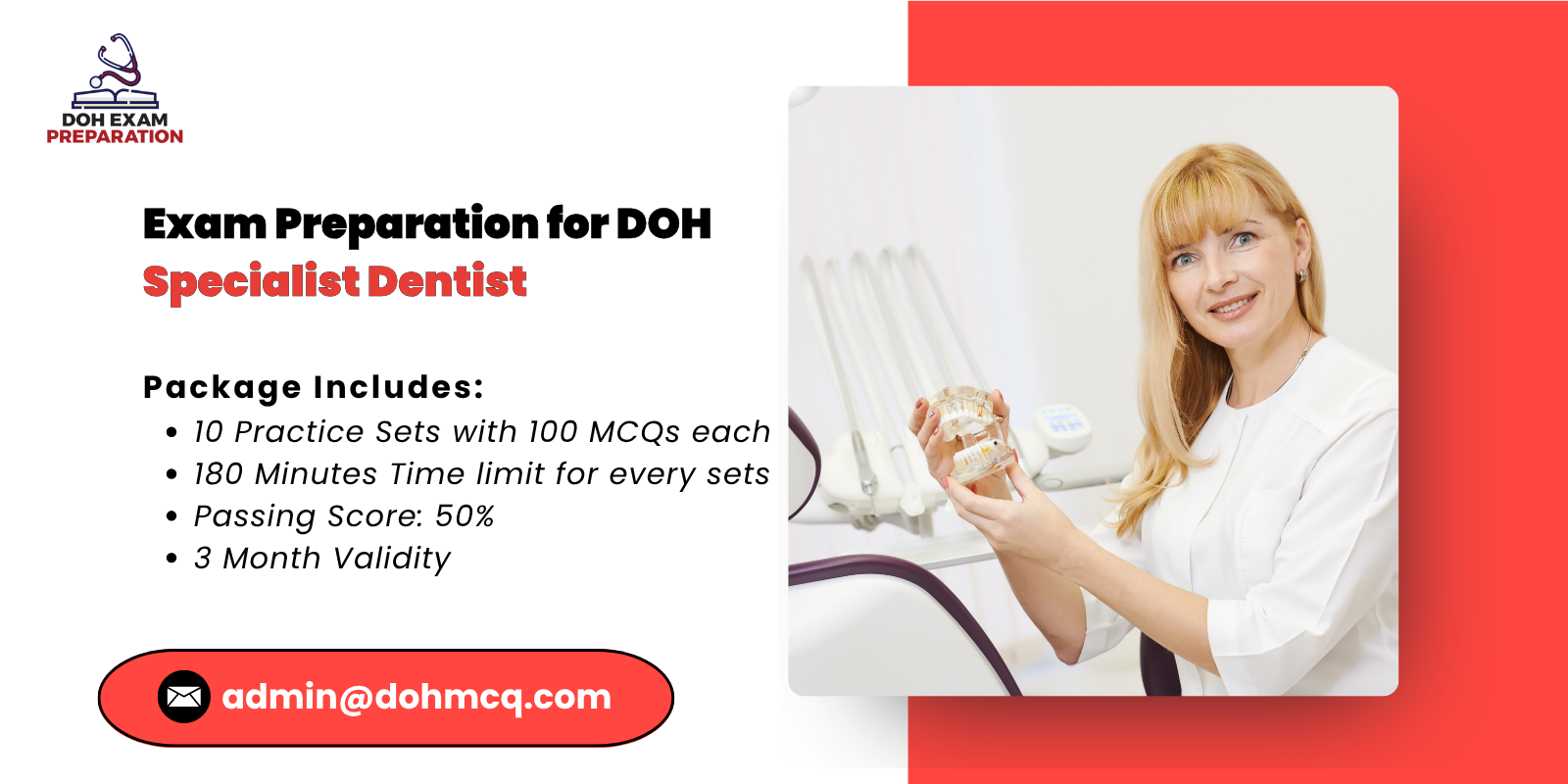 Exam Preparation for DOH Specialist Dentist