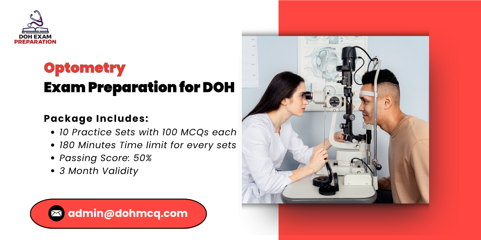 Optometry Exam Preparation for DOH