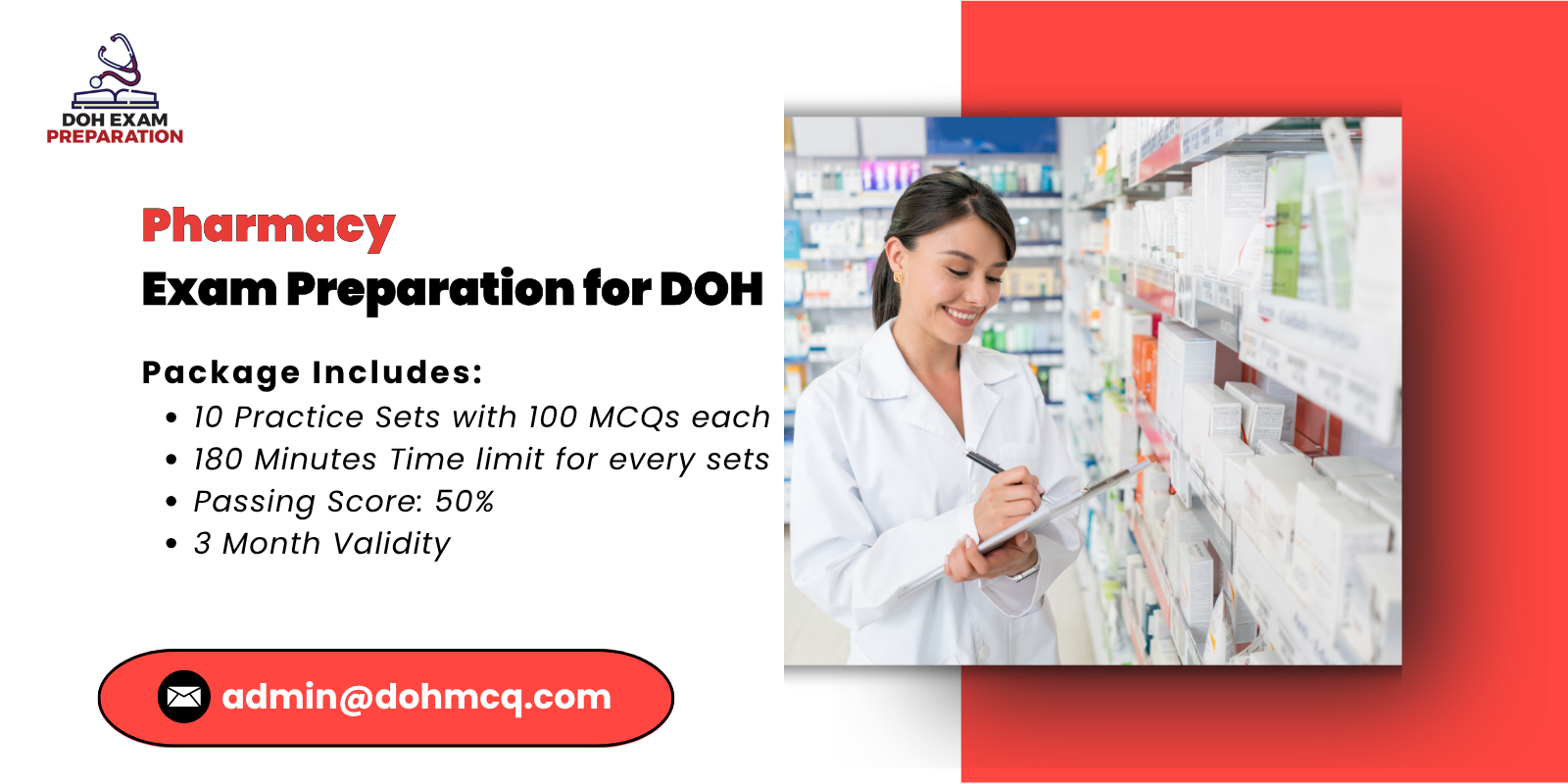 Pharmacy Exam Preparation for DOH
