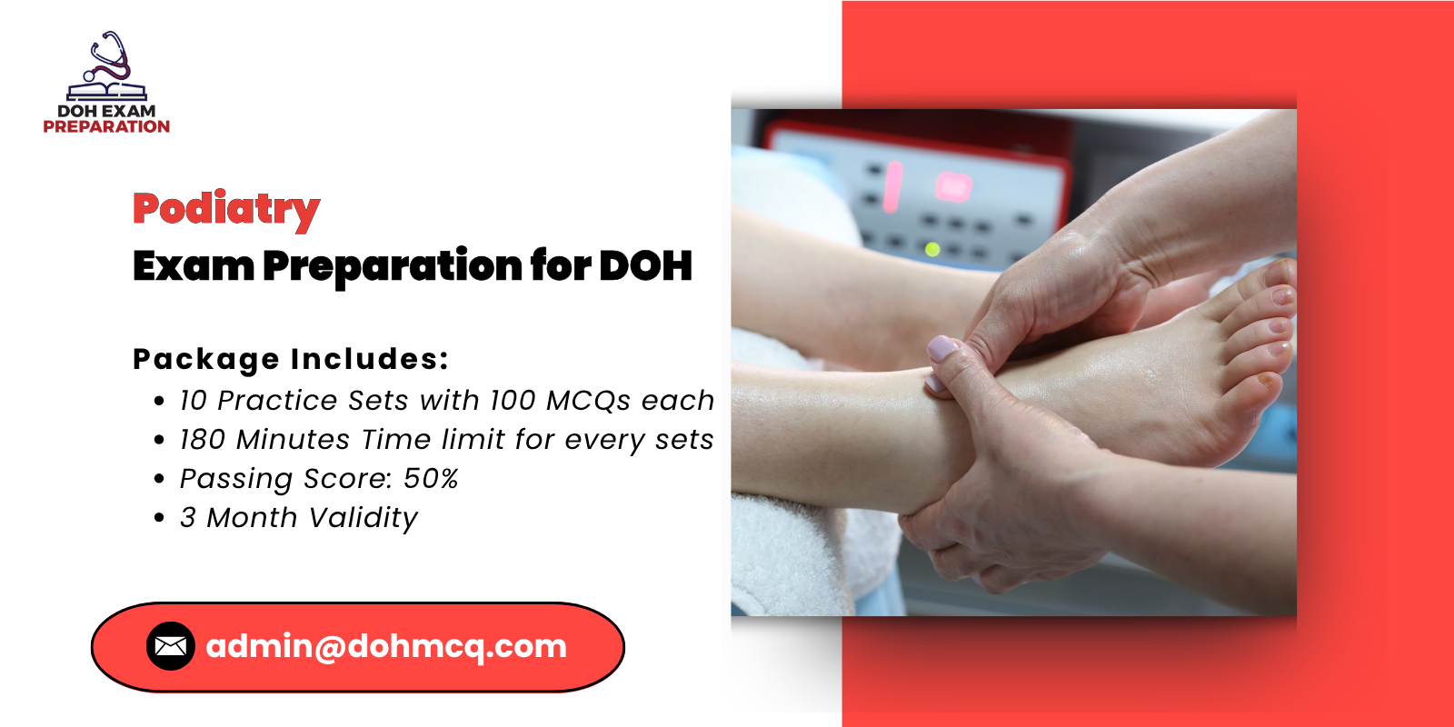 Podiatry Exam Preparation for DOH