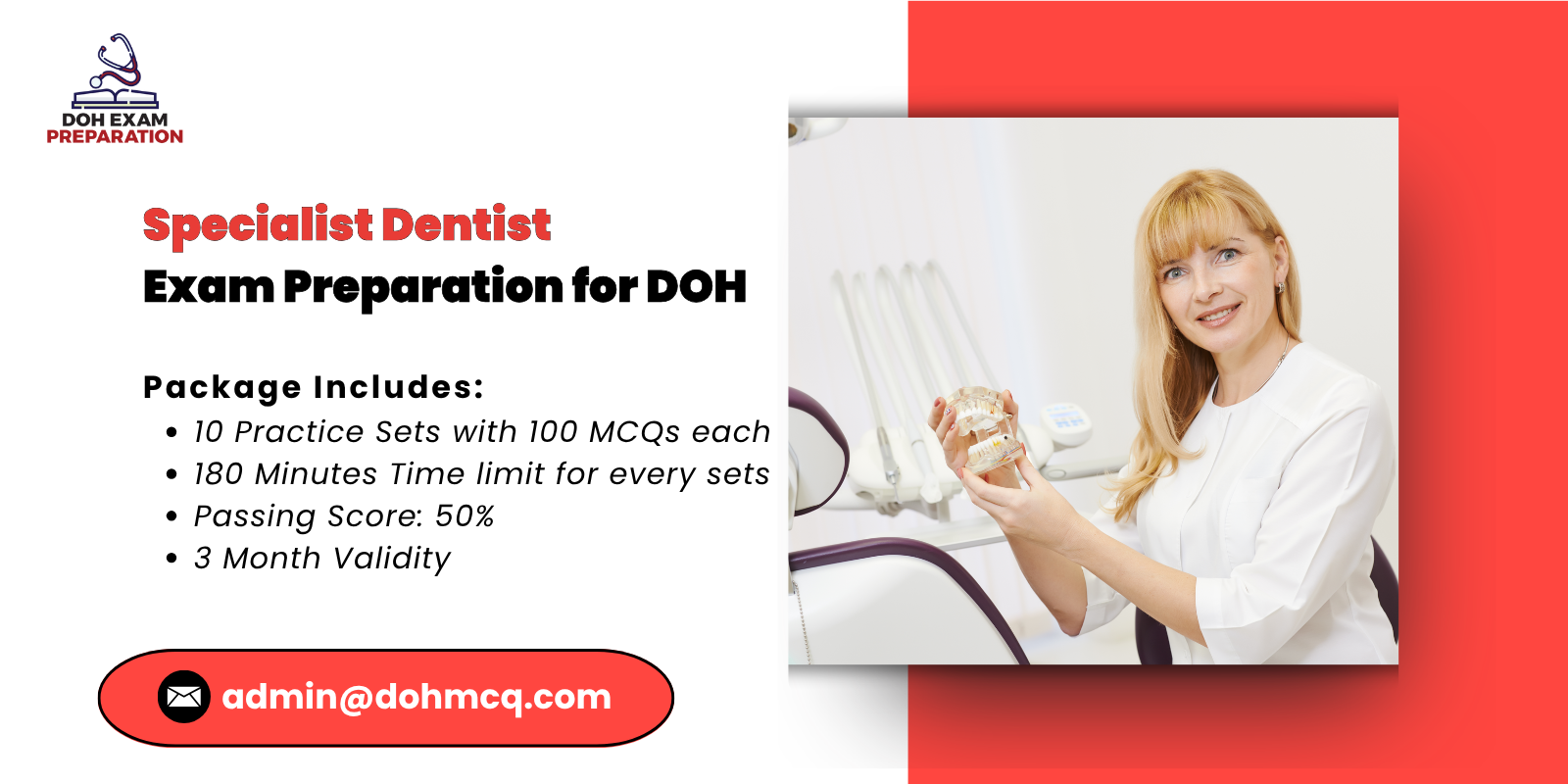 Specialist Dentist Exam Preparation for DOH