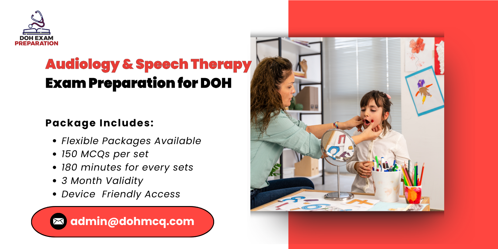 Audiology & Speech Therapy Exam Preparation for DOH