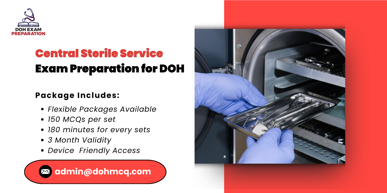Central Sterile Service Exam Preparation for DOH