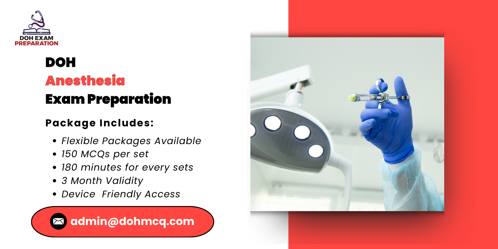 DOH Anesthesia Exam Preparation