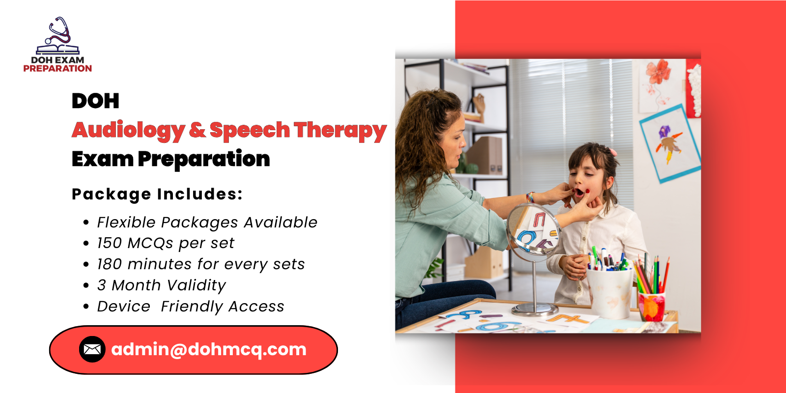 DOH Audiology Speech Therapy Exam Preparation