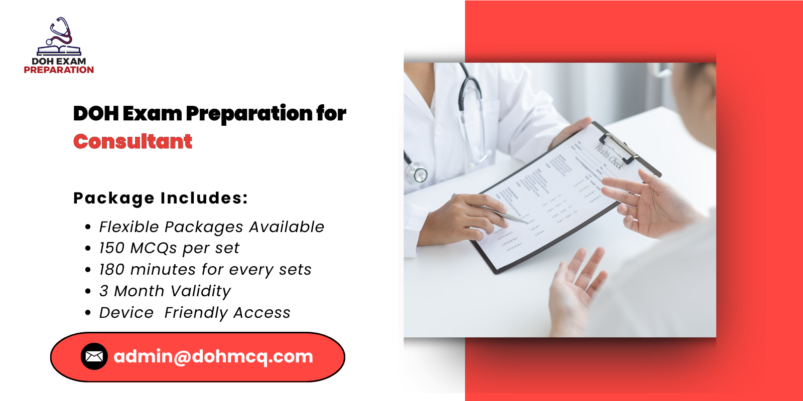 DOH Exam Preparation for Consultant