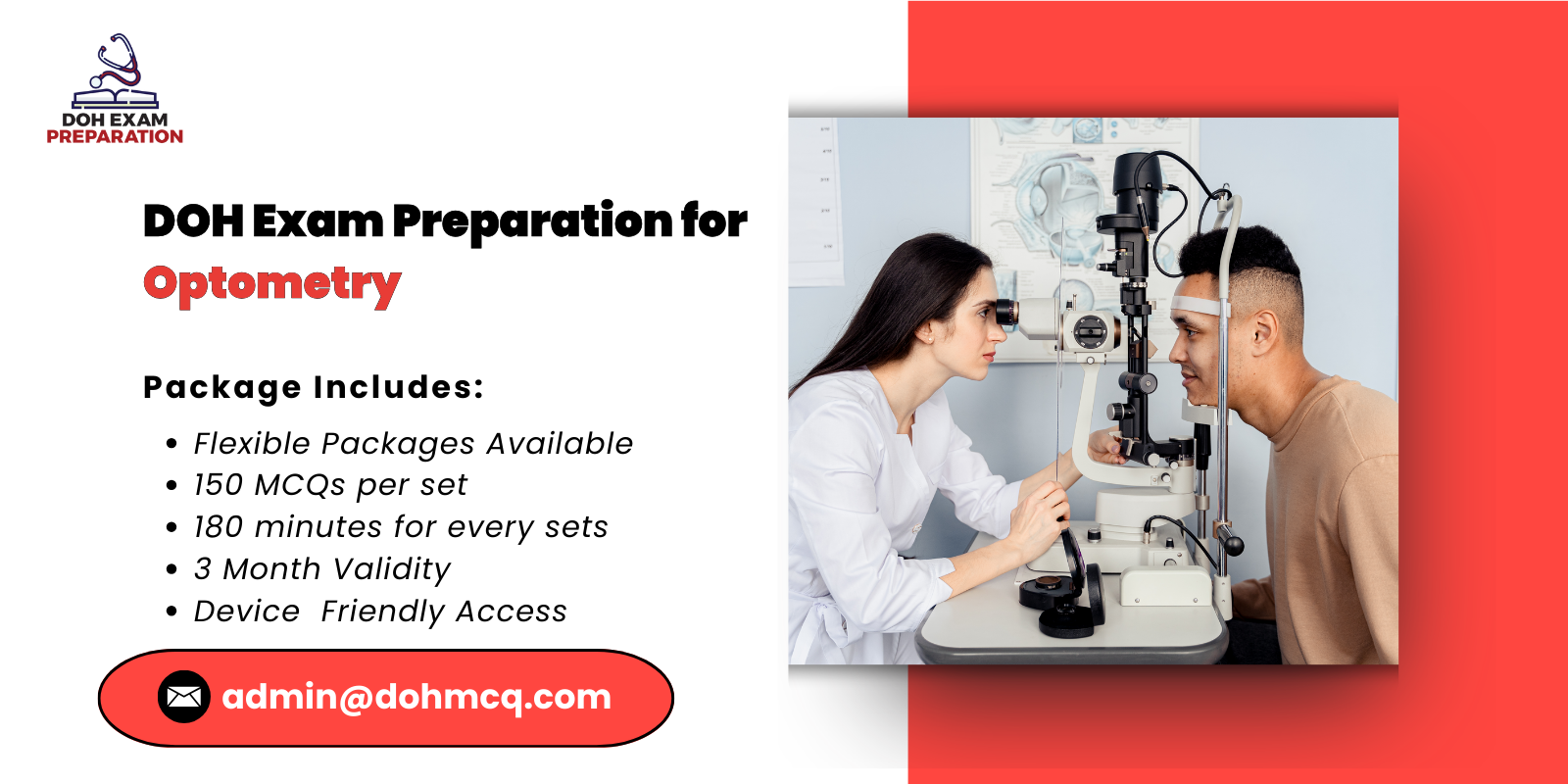 DOH Exam Preparation for Optometry