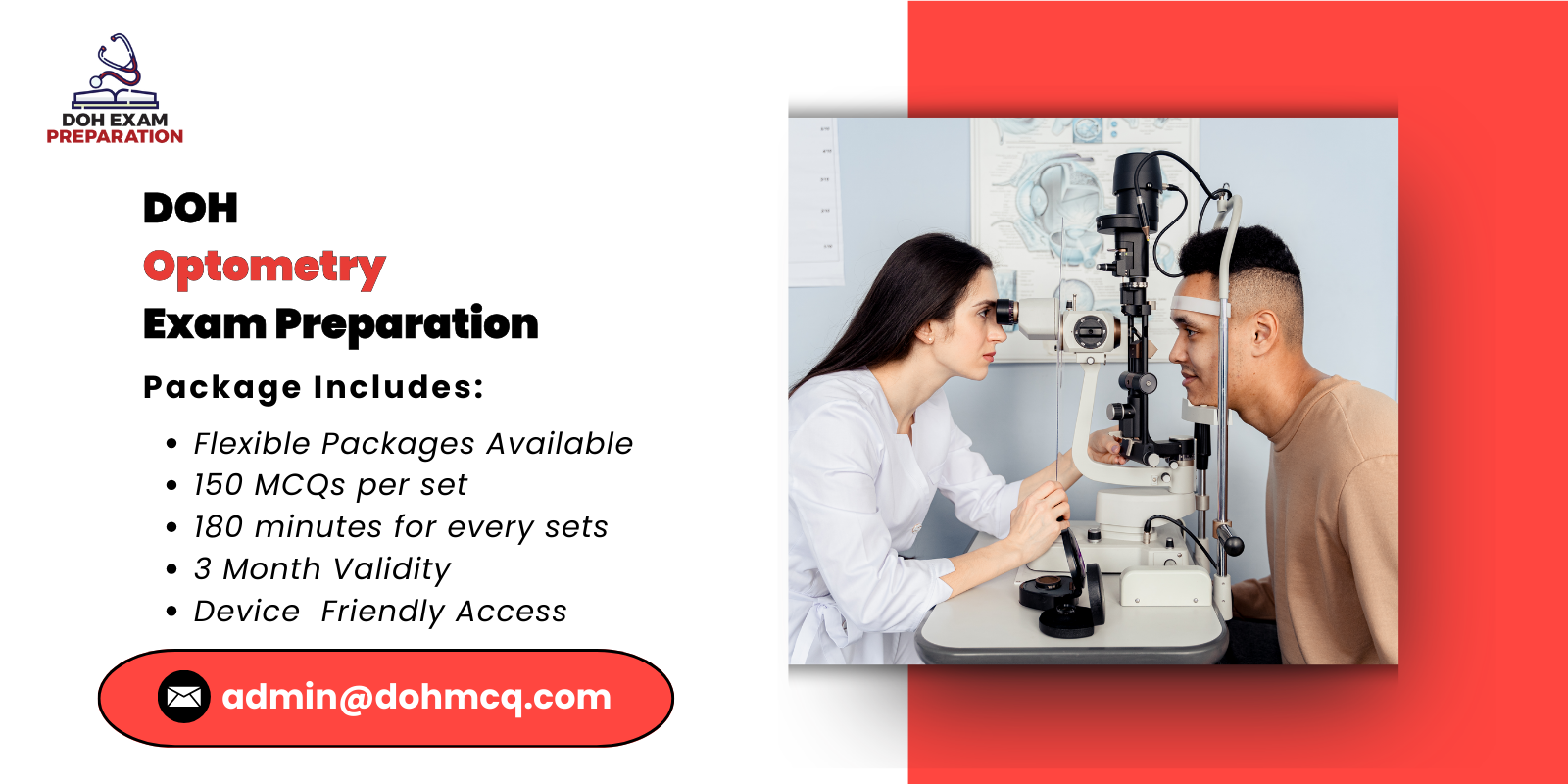 DOH Optometry Exam Preparation