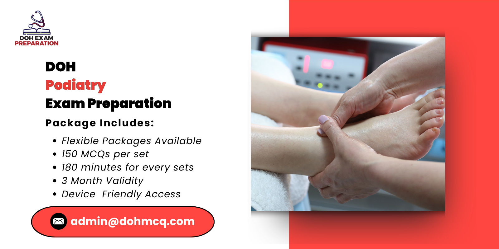 DOH Podiatry Exam Preparation