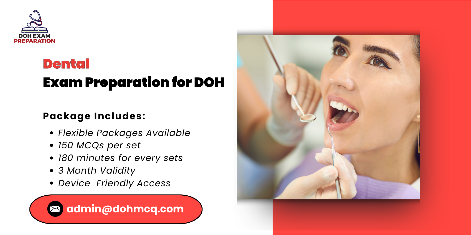 Dental Exam Preparation for DOH