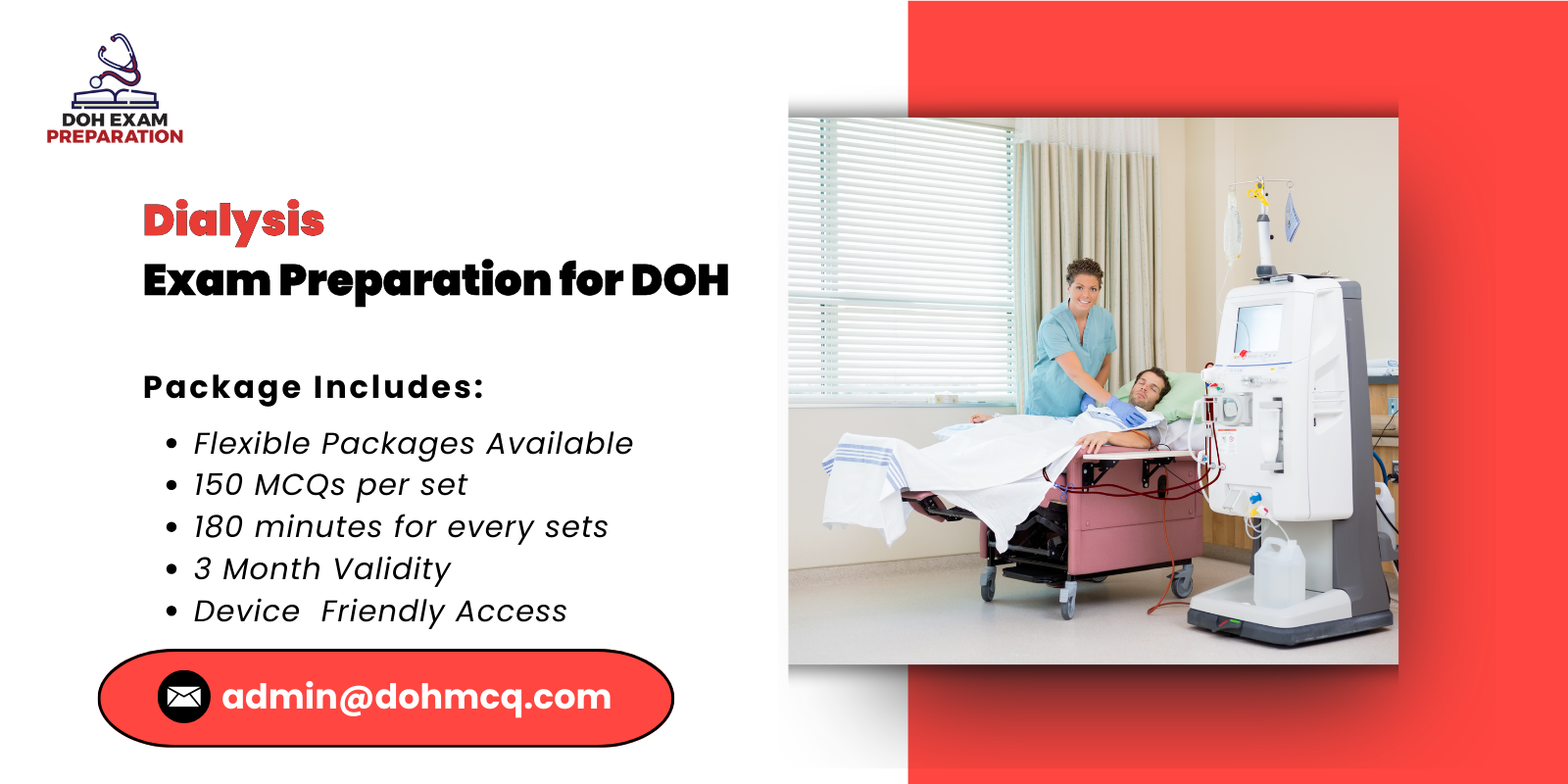 Dialysis Exam Preparation for DOH