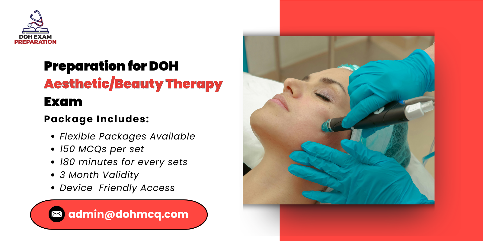 Preparation for DOH Aesthetic/Beauty Therapy Exam