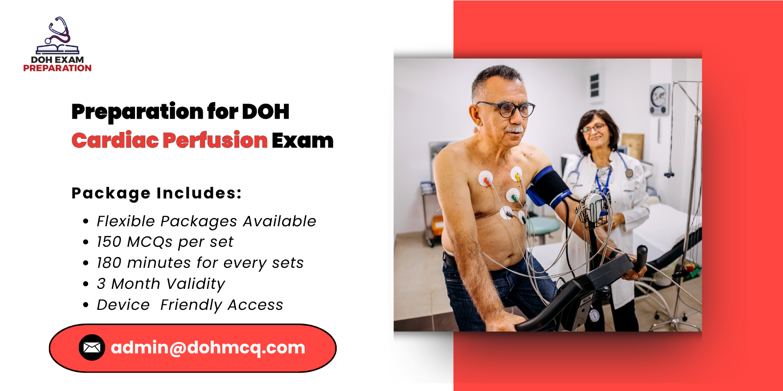 Preparation for DOH Cardiac Perfusion Exam