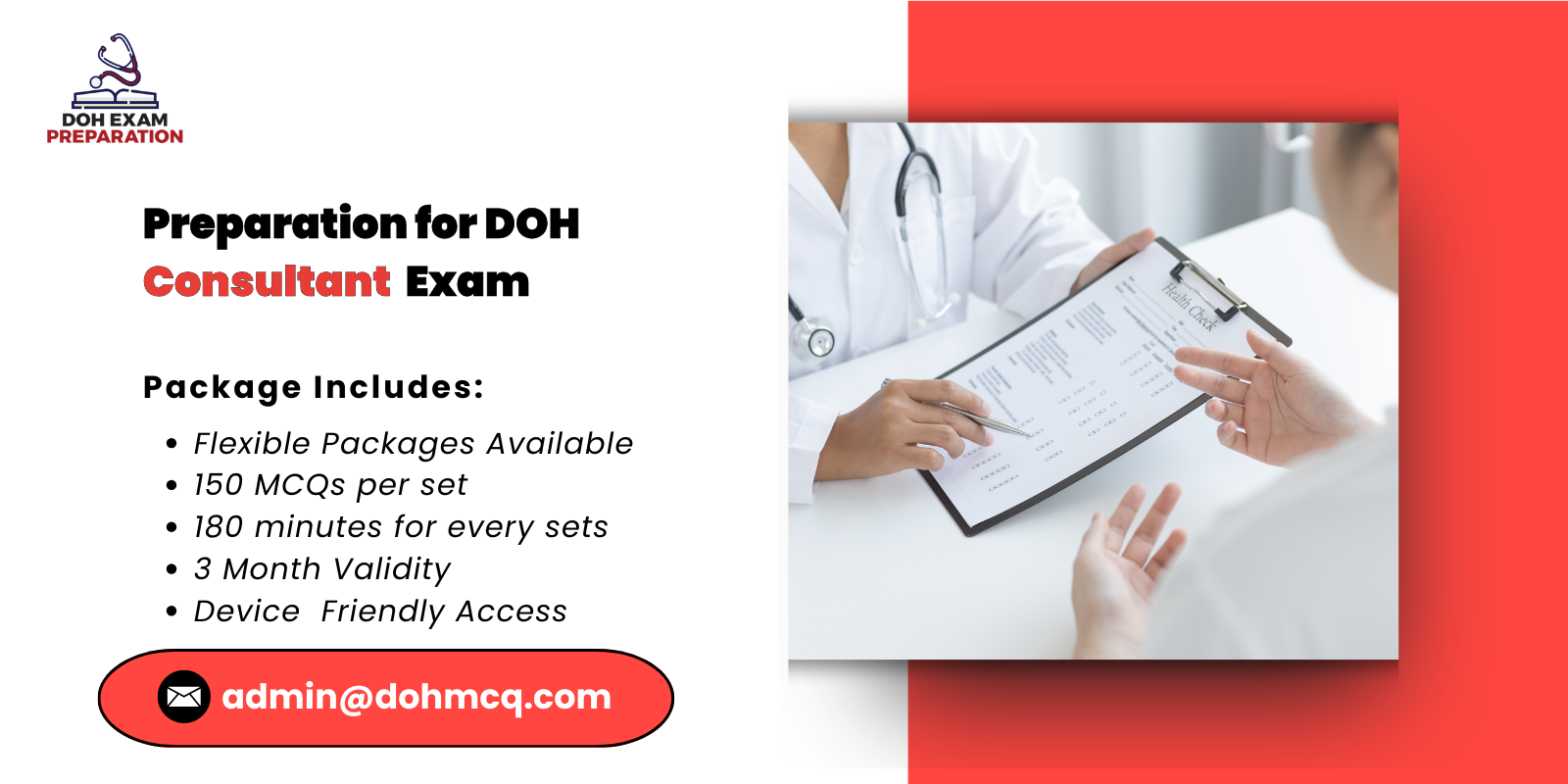 Preparation for DOH Consultant Exam