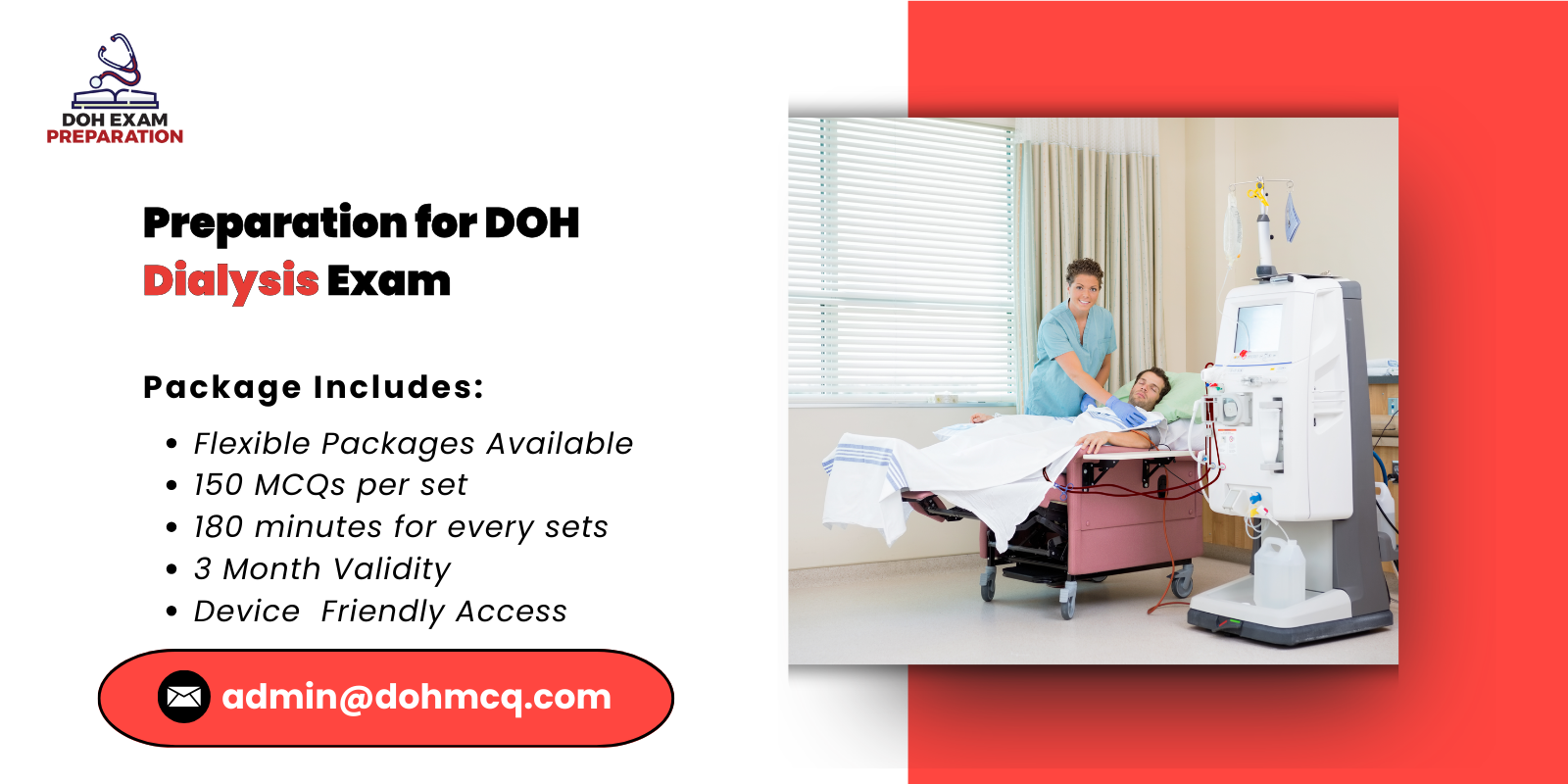 Preparation for DOH Dialysis Exam