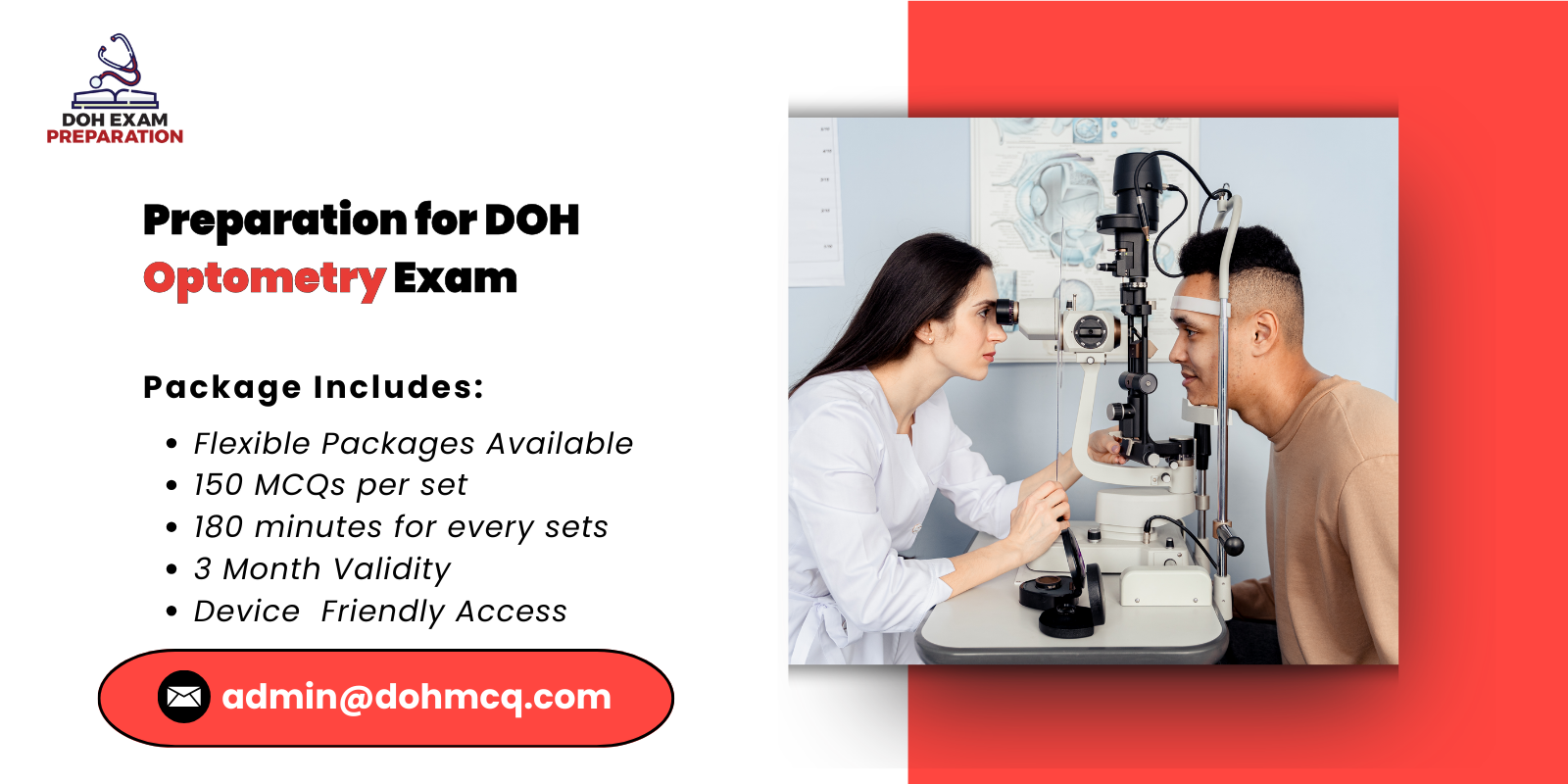 Preparation for DOH Optometry Exam