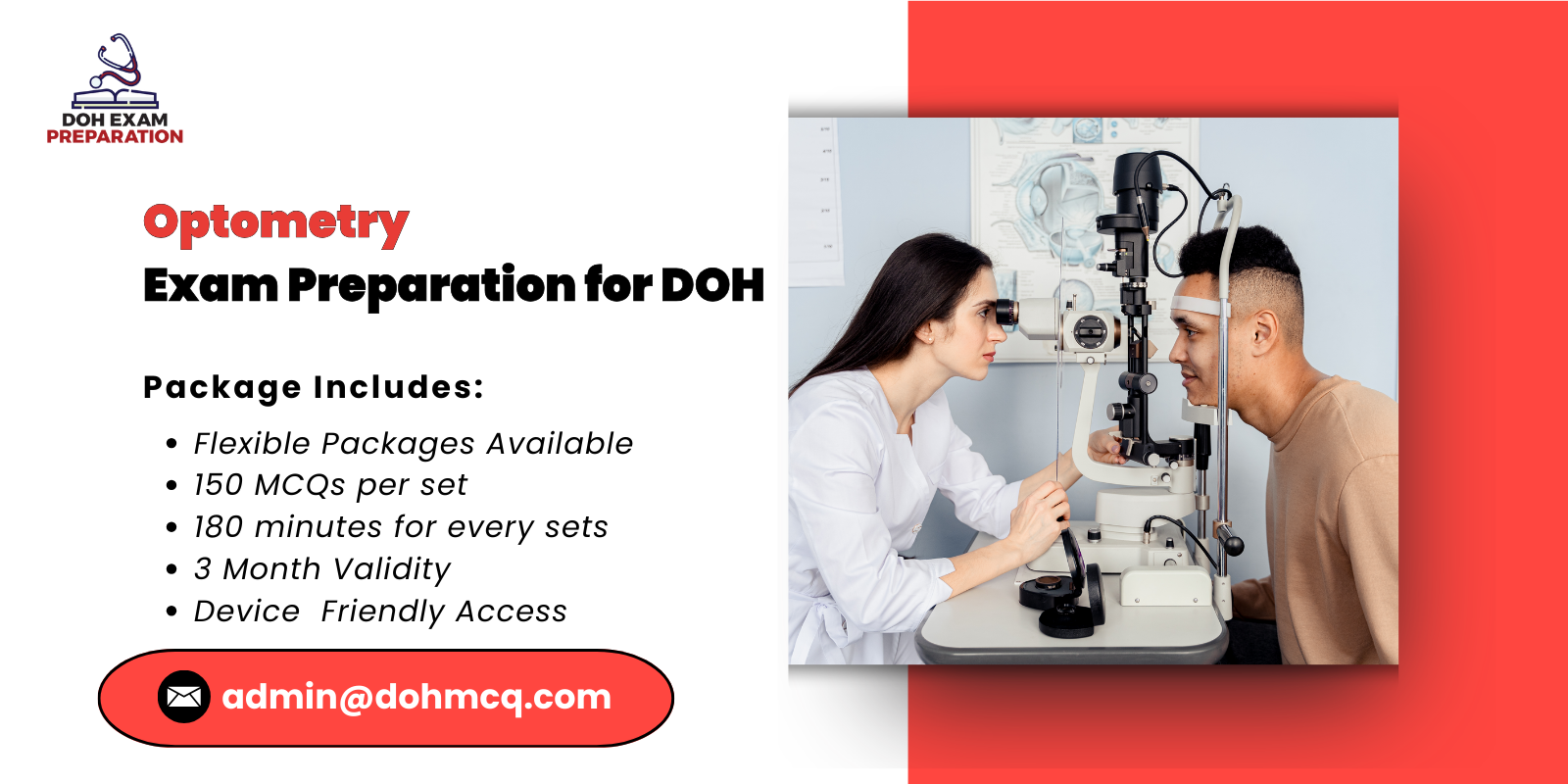 Optometry Exam Preparation for DOH