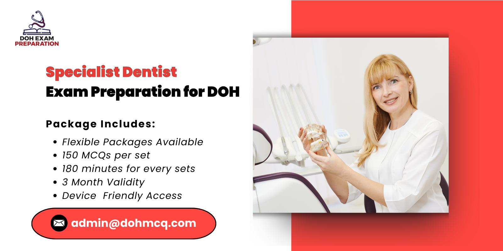 Specialist Dentist Exam Preparation for DOH